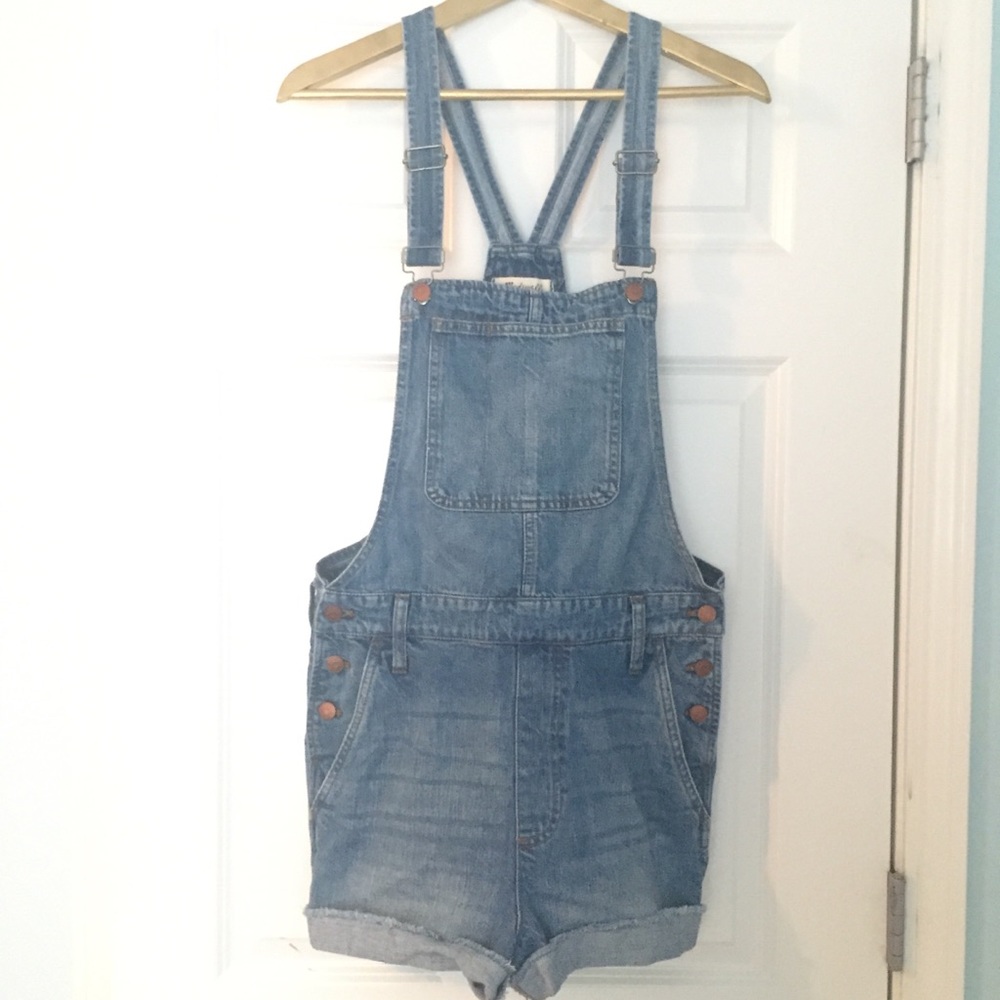 Madewell Adirondack Short Denim Overalls